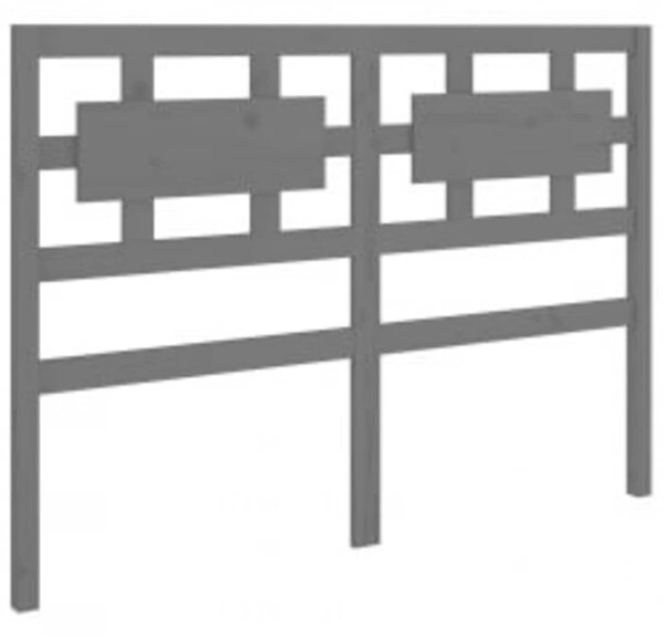 Rám postele šedý masivní dřevo 200 x 200 cm 3105687