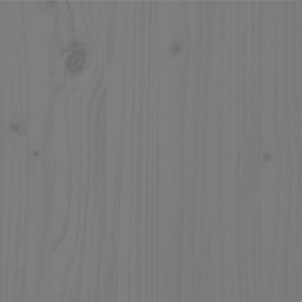 Rám postele šedý masivní dřevo 200 x 200 cm 3105817