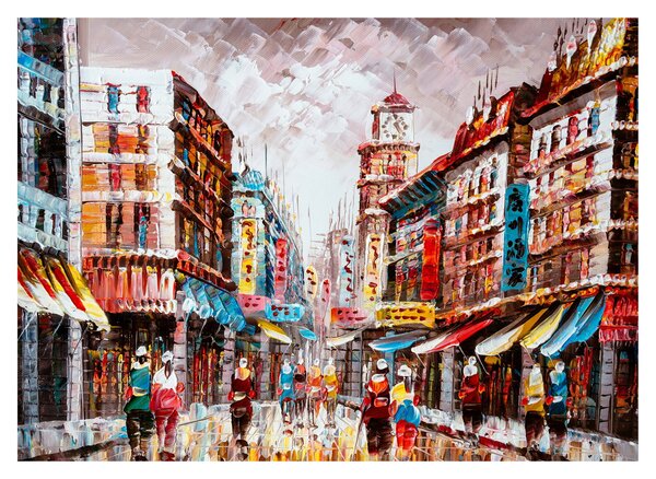 Obraz - Hong Kong, olejomalba (70x50 cm)