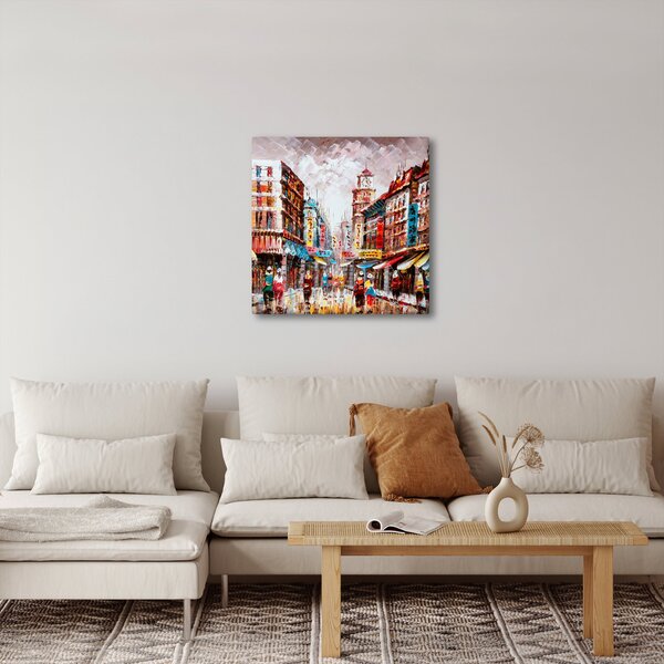 Obraz - Hong Kong, olejomalba (30x30 cm)