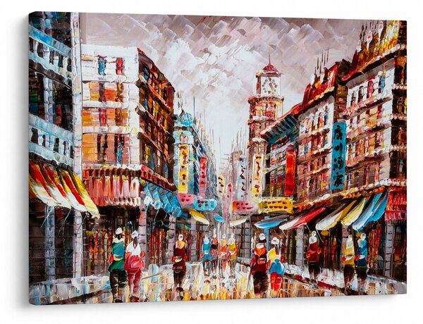Obraz - Hong Kong, olejomalba (70x50 cm)