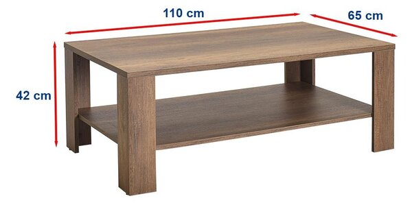 Konferenční stolek Salome 2 (ořech oslo). Akce -19%
