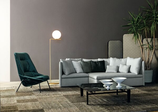 Flos F3174059 IC Lights F2, designová stojací lampa se stmívačem, 1x205W E27, mosaz, Ø 30cm, výška 185cm