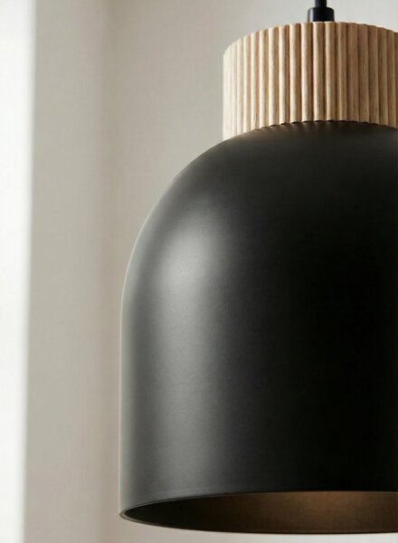 Závěsné svítidlo VIGO 3 – černé, 3× E27, šířka 84 cm