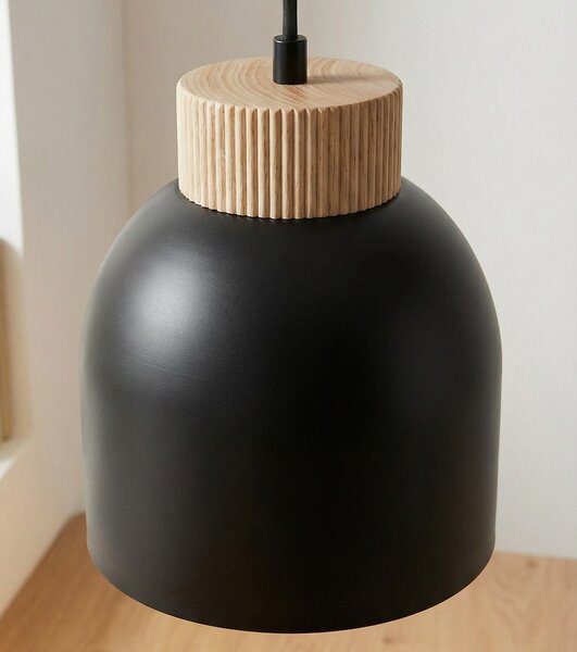 Závěsné svítidlo VIGO 3 – černé, 3× E27, šířka 84 cm
