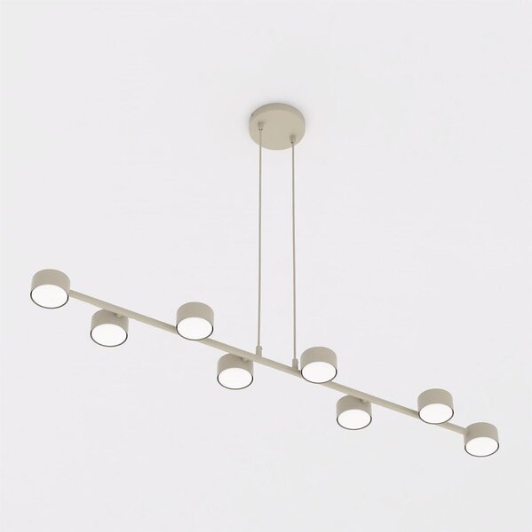 Závěsné svítidlo MEGARA 8 – moka, 8× GX53, šířka 116 cm