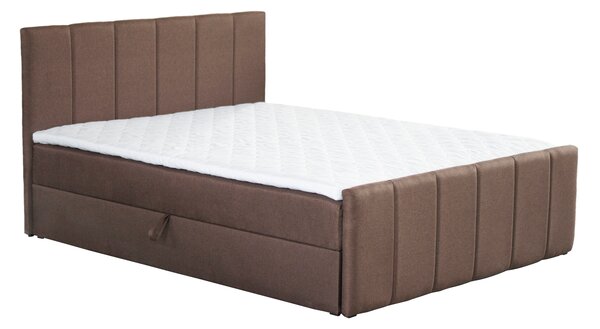 TEMPO Boxspringová postel, 160x200, hnědá, STAR
