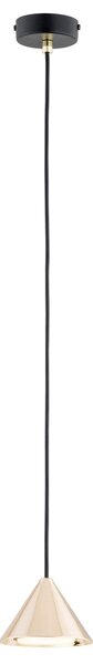 Závěsné svítidlo ELIT 1 – černé / zlaté, 1× GX53, šířka 12 cm