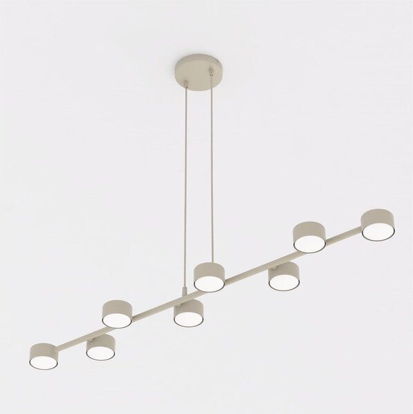 Závěsné svítidlo MEGARA 8 – moka, 8× GX53, šířka 116 cm