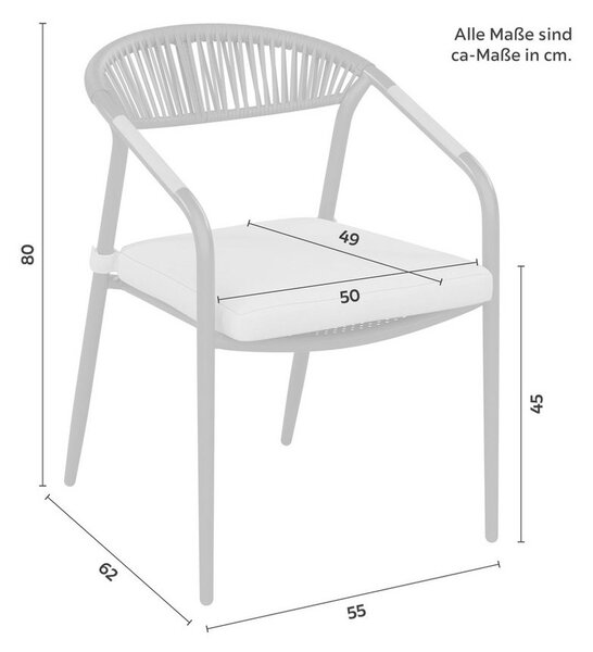 ZAHRADNÍ ŽIDLE MAXI