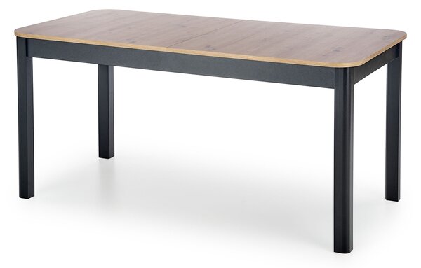 Stůl rozkladany 160x80 Flugro - Dub artisan / Černý