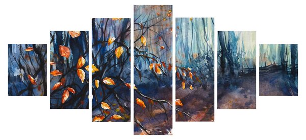 Obraz - Paprsky podzimního slunce (210x100 cm)