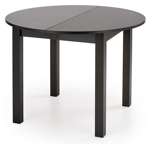 Rozkládací stůl Neryt kulatý 102-142 cm - černá
