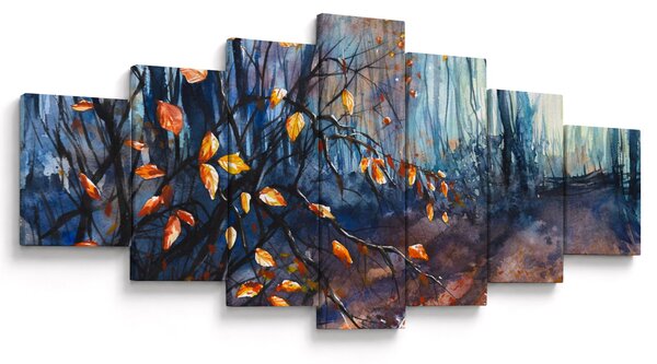 Obraz - Paprsky podzimního slunce (210x100 cm)