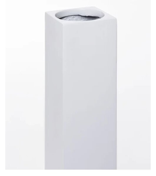 Váza OBELISK, sklolaminát, výška 100 cm, bílá, outlet