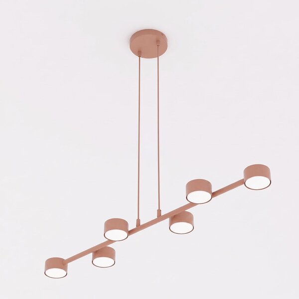 Závěsné svítidlo MEGARA 6 – korálové, 6× GX53, šířka 95 cm