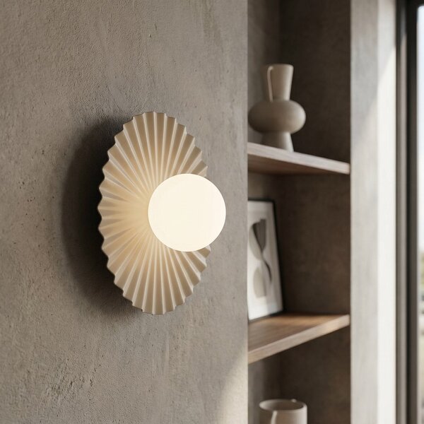 Nástěnné svítidlo UMBRA K1 M – moka, bílé sklo, 1× G9, šířka 25 cm