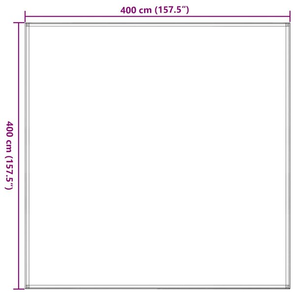 Koberec do stanu 400 x 400 cm modrý HDPE 310731