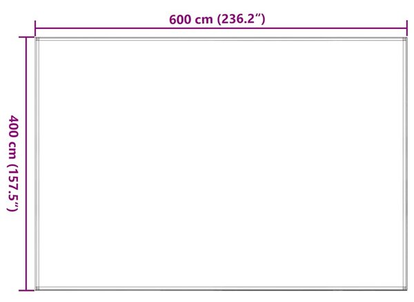 Koberec do stanu 400 x 600 cm modrý HDPE 310733