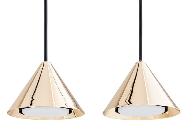 Závěsné svítidlo ELIT 3 – černé / zlaté, 3× GX53, šířka 70 cm