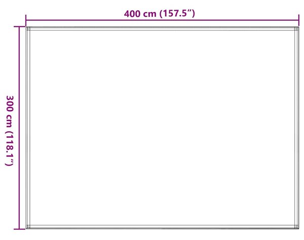Koberec do stanu 300 x 400 cm modrý HDPE 310728