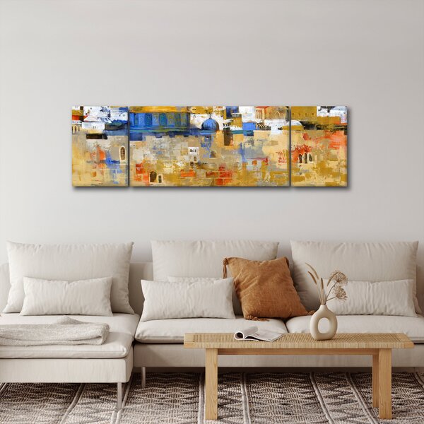 Obraz - Zeď nářků, Jeruzalém, Izrael (170x50 cm)