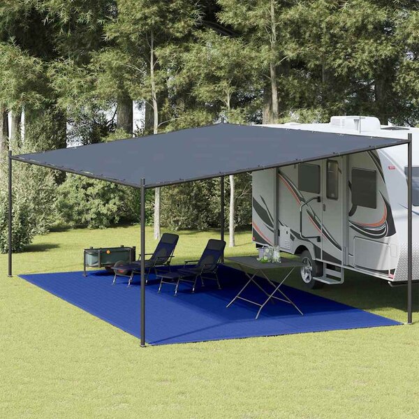 Koberec do stanu 400 x 600 cm modrý HDPE 310733