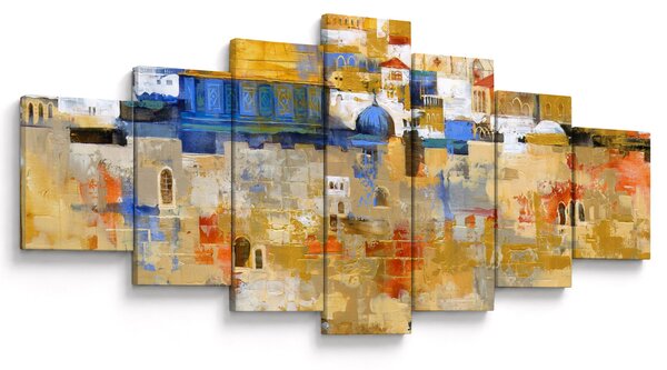 Obraz - Zeď nářků, Jeruzalém, Izrael (210x100 cm)