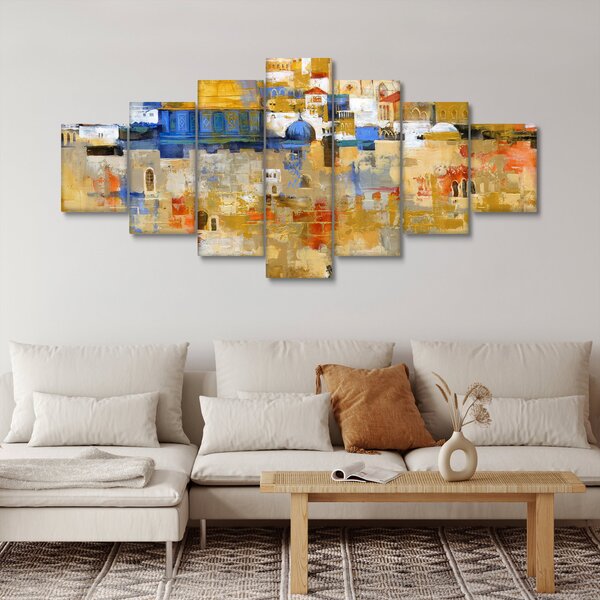 Obraz - Zeď nářků, Jeruzalém, Izrael (210x100 cm)