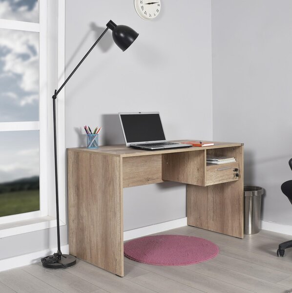 PC stolek Calliope 2 (ořech světlý). Akce -24%