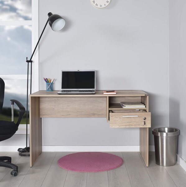 PC stolek Calliope 2 (ořech světlý). Akce -24%