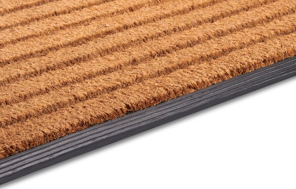Hanse Home, Rohožka Striped 105935 - na ven i na doma, 45x75, hnědá, chodba / předsíň