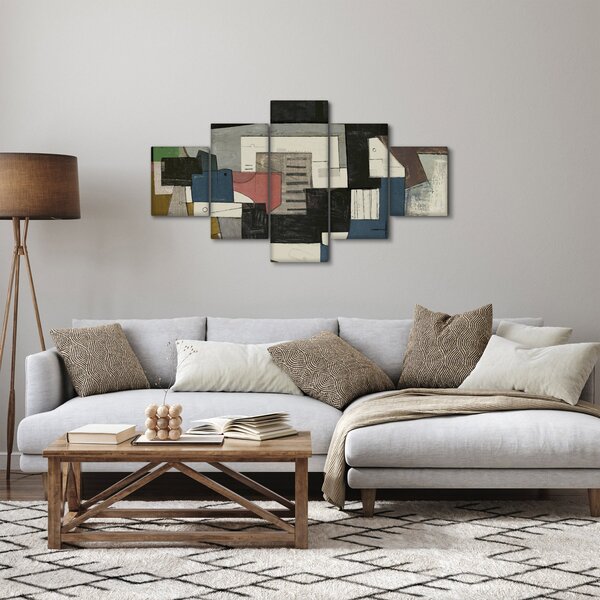 Obraz - Abstrakce, kubismus (125x70 cm)