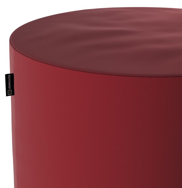 Sedák Barrel- válec pevný barva červená látka lesklé, sametová