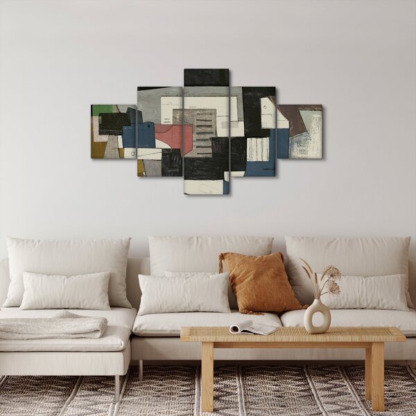 Obraz - Abstrakce, kubismus (125x70 cm)