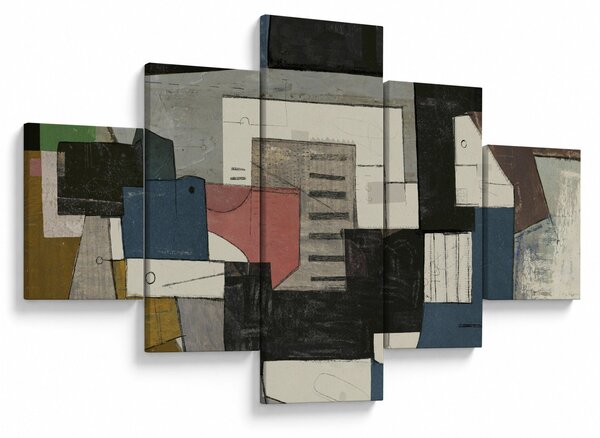 Obraz - Abstrakce, kubismus (125x70 cm)