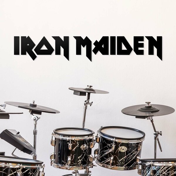 DUBLEZ | Dřevěné logo - Iron Maiden | Obraz