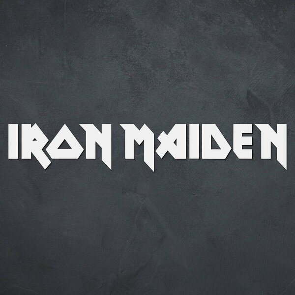 DUBLEZ | Dřevěné logo - Iron Maiden | Obraz