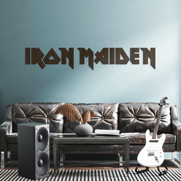 DUBLEZ | Dřevěné logo - Iron Maiden | Obraz