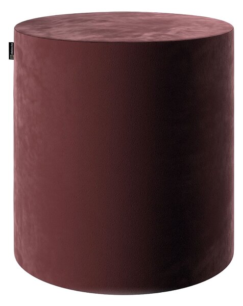 Sedák Barrel- válec pevný barva červená látka lesklé, sametová