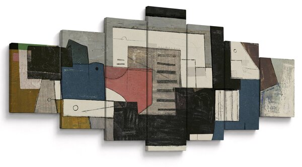 Obraz - Abstrakce, kubismus (210x100 cm)