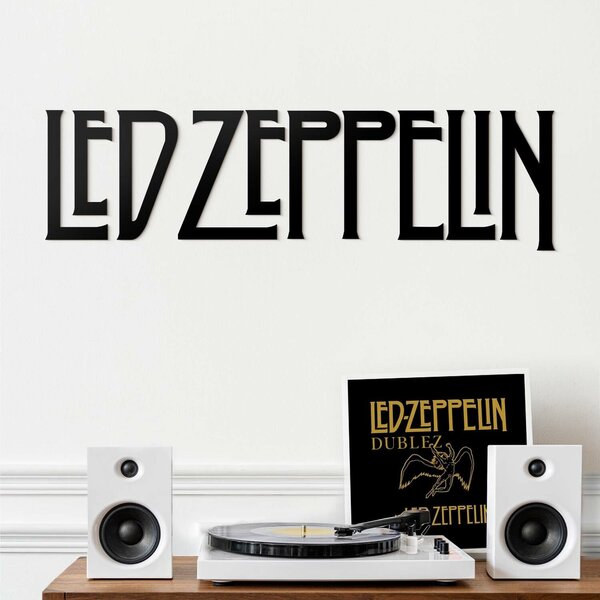 DUBLEZ | Dřevěný obraz - Logo Led Zeppelin | Obraz