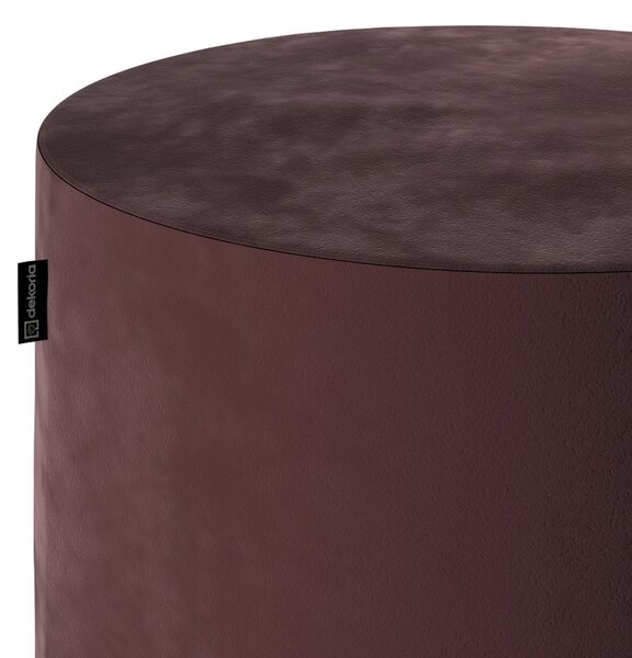 Sedák Barrel- válec pevný barva červená látka lesklé, sametová