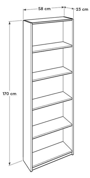 Regál Kaida 2 (antracit)