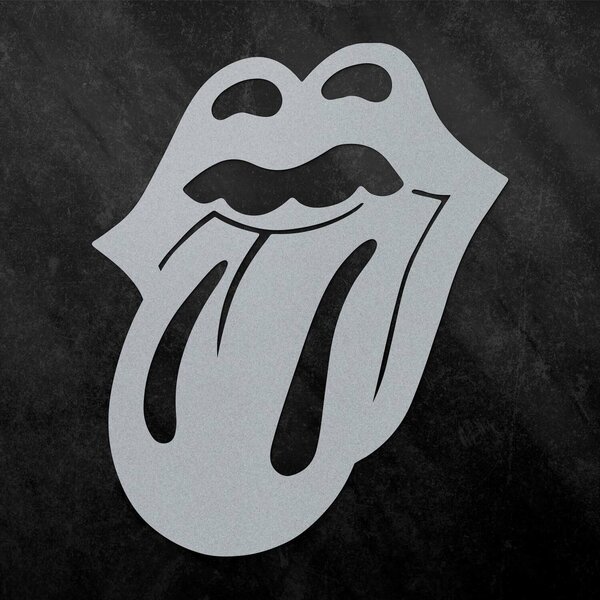 DUBLEZ | Dřevěný znak na zeď - The Rolling Stones | Obraz