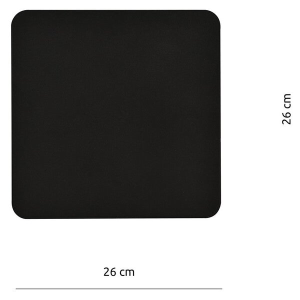 Nástěnné svítidlo FORM 1 – černé, 1× G9, šířka 26 cm