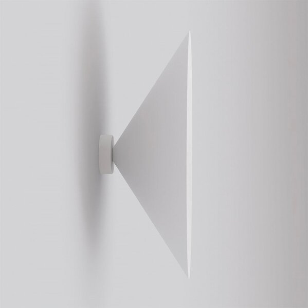 Nástěnné svítidlo MONO K1L – bílé, opálové sklo, 1× E14, šířka 50 cm