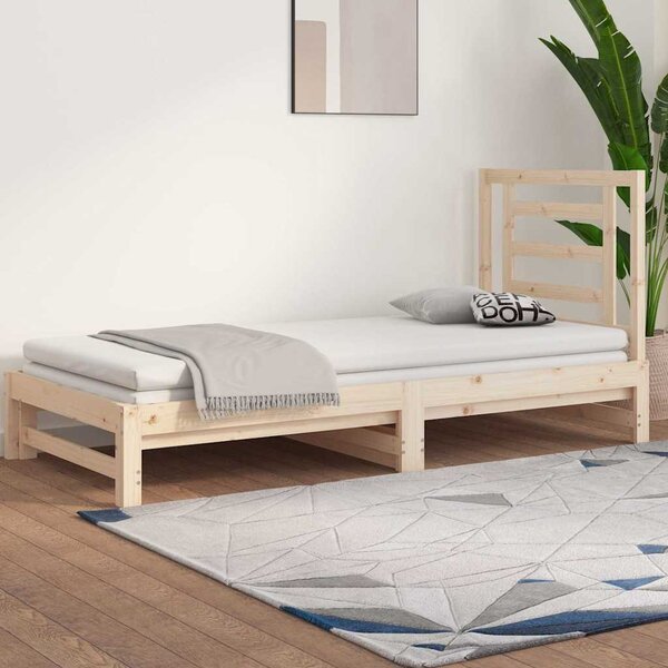 Výsuvná postel 2x (90 x 200) cm masivní borovice 3108602