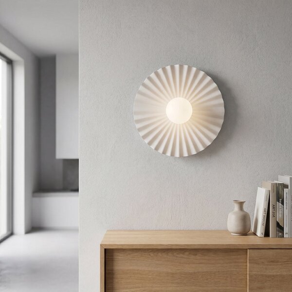 Nástěnné svítidlo UMBRA K1 M – celobílé, sklo, 1× G9, šířka 31 cm