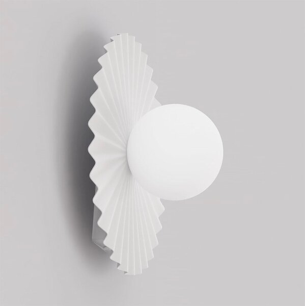 Nástěnné svítidlo UMBRA K1 M – celobílé, sklo, 1× G9, šířka 31 cm